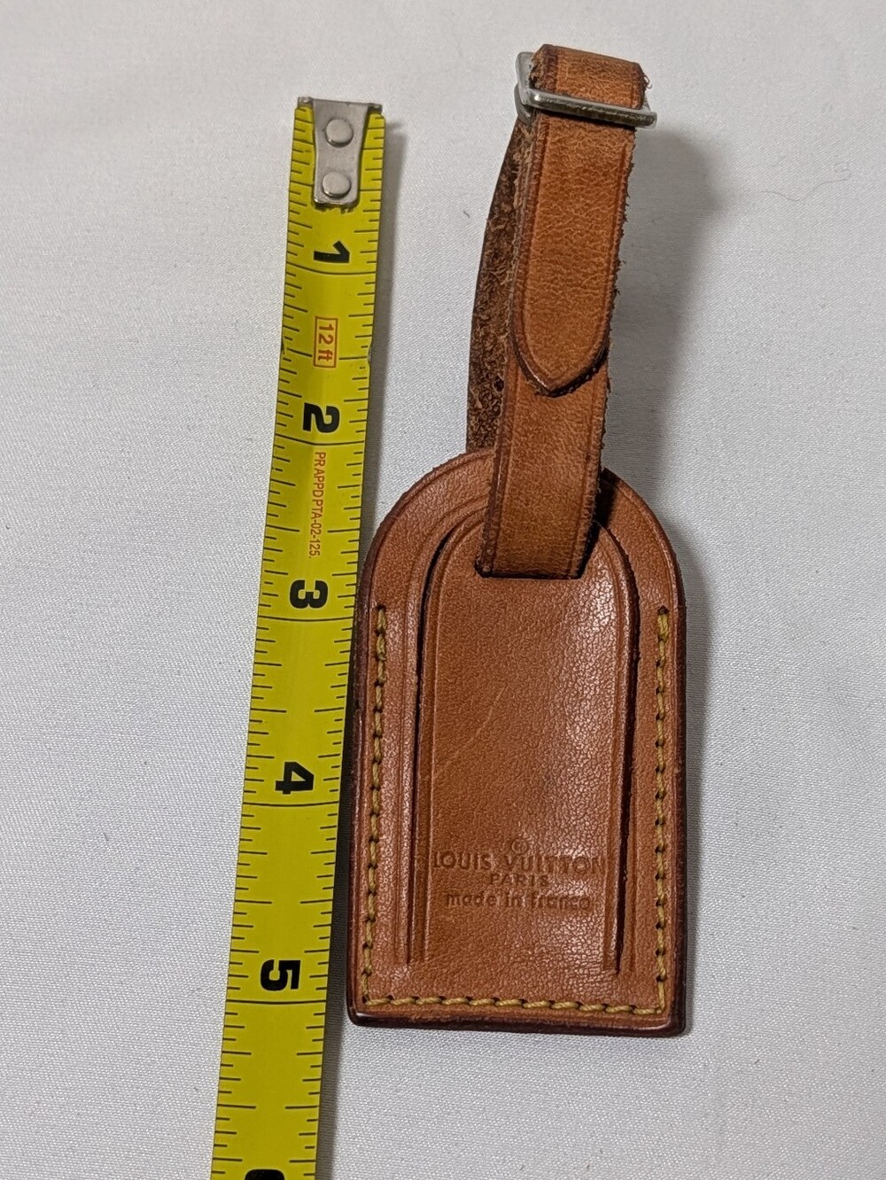 Vintage Louis Vuitton Leather Luggage Tags Set of 3 w/ Original Box - Picture 8 of 16